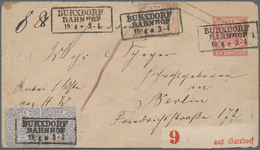 Norddeutscher Bund - Ganzsachen: 1869, 1 Gr Rot Ganzsachenumschlag Als PAKETBEGLEITBRIEF Nach Berlin - Andere & Zonder Classificatie