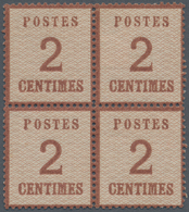 Elsass-Lothringen - Marken Und Briefe: 1870/1871, 2 Ctm. Mittelrotbraun Im 4er-Block, 1 Marke Postfr - Autres & Non Classés