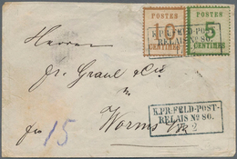 Elsass-Lothringen - Marken Und Briefe: 1871, 5 C Dkl'gelbgrün U. 10 C Ockerbraun, Entwertet Mit Selt - Sonstige & Ohne Zuordnung