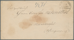 Elsass-Lothringen - Marken Und Briefe: 1871, 2. 2., "Feld-Post-Exped. Z. Disp. D. Gen. Gouv. In Loth - Autres & Non Classés