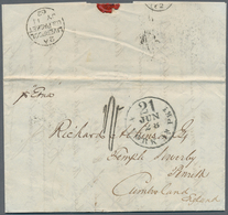 Transatlantikmail: 1862, Trans Atlantic Letter "NEW YORK - PENRITH" Per "Etna" Taxed "1" Shilling Be - Autres - Europe