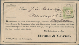 Deutsches Reich - Brustschild: 1872, Kleiner Schild 1/3 Gr. Gelblichgrün Mit Ra3 „NORDHAUSEN STADTPO - Unused Stamps