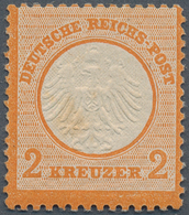 Deutsches Reich - Brustschild: 1972, Kleiner Schild 2 Kr. Orange, Farbfrisches Exemplar In Guter Zäh - Unused Stamps