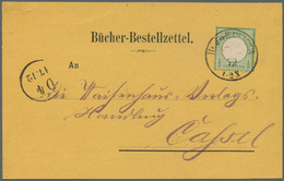 Deutsches Reich - Brustschild: 1872 Grosser Schild 1/3 Groschen In Farbe B Dunkelgrün Auf Vorgedruck - Neufs