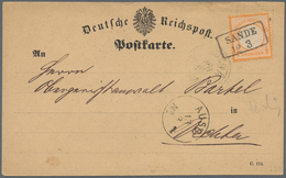 Deutsches Reich - Brustschild: 1872, 1/2 Gr Orange Großer Schild Mit Tollem Nachverwendetem OLDENBUR - Neufs