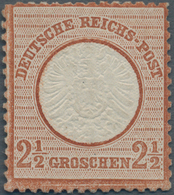 Deutsches Reich - Brustschild: 1872, 2½ Groschen Rötlichbraun, Großer Schild. Die Ungebrauchte Marke - Neufs