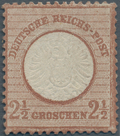 Deutsches Reich - Brustschild: 1872, 2½ Groschen Rotbraun, Großer Schild. Die Ungebrauchte Marke Ist - Unused Stamps