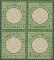 Deutsches Reich - Brustschild: 1872, Großer Schild 1 Kr. In Seltener B-Farbe Dunkelgrünoliv Im Ungeb - Neufs