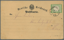 Deutsches Reich - Brustschild: 1874, Ortskarte In FRANKFURT A. MAIN Einzelfrankatur 1 Kreuzer In Dun - Neufs