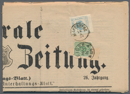 Deutsches Reich - Pfennig: 1885, Deutsches Reich 3 Pfg. Auf Kompletter Zeitungs "Liberale Neisser Ze - Lettres & Documents