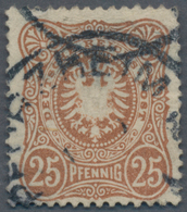 Deutsches Reich - Pfennig: 1880, 25 Pfg. Lebhaftbraunocker, Sauber Gestempeltes Exemplar "PFORZHEIM" - Covers & Documents