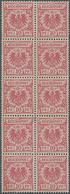 Deutsches Reich - Krone / Adler: 1889, Postfrischer 10-er-Block 10 Pfg. Krone/Adler Lebhaftrosarot. - Neufs