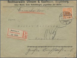 Deutsches Reich - Krone / Adler: 1900, 25 Pfg. Dunkelorange, Portogerechte Einzelfrankatur Auf Orts- - Unused Stamps