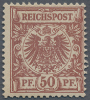 Deutsches Reich - Krone / Adler: 1890, 50 Pfg. Mittelbraunrot, Farbfrische Und Normal Gezähnte Marke - Unused Stamps