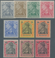 Deutsches Reich - Germania: 1900, Postfrischer Ausgesuchter Unsignierter Luxussatz - Unused Stamps