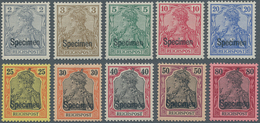 Deutsches Reich - Germania: 1900, Tadellose Postfrische Serie "Specimen", Zarte 1. Falzspur (Mi. E. - Unused Stamps