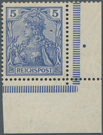 Deutsches Reich - Germania: 1900, 5 Pfg. Germania Reichspost, Seltener Probe- Bzw. Versuchsdruck In - Unused Stamps