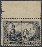 Deutsches Reich - Germania: 1900, 3 M. Denkmal Kaiser Wilhelm Reichspost Violettschwarz Mit Linienzä - Neufs