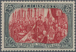 Deutsches Reich - Germania: 1900, 5 Mark Reichspost, Typ II, Farbfrisch, In Guter Zähnung, Mi. 480,- - Ungebraucht