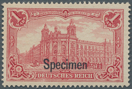 Deutsches Reich - Germania: 1902, 1 M. Reichspostamt Dunkelkarminrot Mit 26:17 Zähnungslöchern, Aufd - Neufs