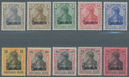 Deutsches Reich - Germania: 1905, Serie "Germania / Kriegsdruck", Komplette Seltene Und Postfrische - Ungebraucht