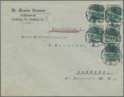 Deutsches Reich - Germania: 1913 "R HAMBURG 36 531 DEZ 2-12" Roter Versuchs-Maschinen-R-Stpl. Auf Or - Neufs