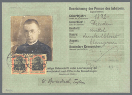 Deutsches Reich - Germania: 1923, Postausweiskarte, Ausgestellt In Dresden, Stpl. 7.7.19, Mit MeF 2x - Neufs