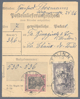 Deutsches Reich - Germania: Posteinlieferungsschein Für 7 Gewöhnliche Pakete Ins Ausland Frankiert M - Unused Stamps