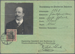 Deutsches Reich - Germania: 1908 (18.7.), 50 Pfg. Germania Friedensdruck Auf Postausweiskarte Mit Nu - Neufs