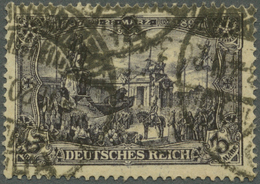 Deutsches Reich - Germania: 1920, 3 Mark Schwarzviolettgrau, 25:17 Zähnungslöcher, Kriegsdruck, Mit - Neufs