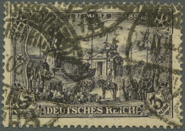 Deutsches Reich - Germania: 1920, 3 Mark Schwarzviolettgrau, 25:17 Zähnungslöcher, Kriegsdruck, Mit - Ungebraucht