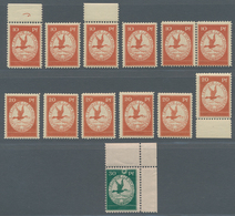 Deutsches Reich - Germania: 1912, Flugpost Am Rhein Und Main, Kompletter Satz 10-30 Pfg. Mit Allen I - Unused Stamps