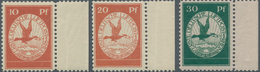 Deutsches Reich - Germania: 1912, "Flugpostmarken" (Taube Mit Brief), Ungefalteter Luxus-linker Seit - Unused Stamps