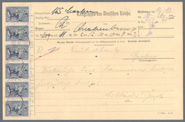 Deutsches Reich - Inflation: 1921, TELEGRAMM -DRINGEND, Wortgebühr 5,-M. - Bei „Dringend” Jedoch Dre - Briefe U. Dokumente