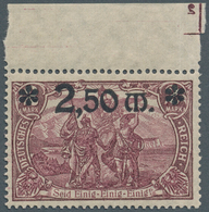 Deutsches Reich - Inflation: 1920, 2.50 M. Auf 2 M. Dkl'karminbraun, Einwandfrei Postfrisches, Ungef - Covers & Documents