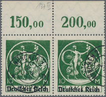 Deutsches Reich - Inflation: 1920, 10 M. Bayern Abschiedsserie Mit Aufdruck "Deutsches Reich" Im Waa - Lettres & Documents