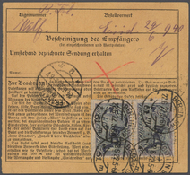 Deutsches Reich - Inflation: 1921, 20 M. Pflüger Mit Wasserzeichen 2 Und Kopfstehendem Unterdruck, S - Covers & Documents