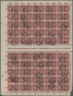Deutsches Reich - Inflation: 1922, 1 1/4 Mark "DEUTSCHE GEWERBESCHAU MÜNCHEN" Im Kompletten Bogen Mi - Covers & Documents