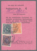 Deutsches Reich - Inflation: 1920, Postlagerkarte, Ausgestellt In Berlin-Halensee, Stpl. 20.3.23. Di - Lettres & Documents