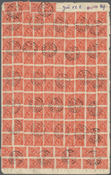 Deutsches Reich - Inflation: 1922, 3 M Orangerot Posthorn, 220 Stück Als Reine Mehrfachfrankatur, Vo - Lettres & Documents