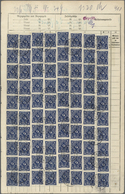Deutsches Reich - Inflation: 1922, 6 M Schwarzkobalt Posthorn, 220 Stück (Rollenmarken) Als Reine Me - Lettres & Documents