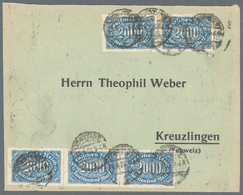 Deutsches Reich - Inflation: 1923, 2000 M Zwanzig Werte Als Mehrfachfrankatur Auf Brief Von „KONSTAN - Briefe U. Dokumente
