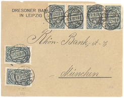 Deutsches Reich - Inflation: 5000 Mk. Schwarzgrün, 15 Stück Vorder- Und Rücks. Als Seltene Portogere - Lettres & Documents