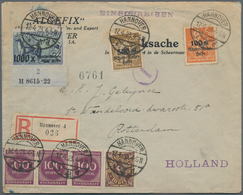 Deutsches Reich - Inflation: 1923, 20M+1000M Ruhrhilfe Als UR-Stück Mit Aufdruck-HAN H 8615.22 Mit B - Lettres & Documents