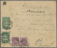 Deutsches Reich - Inflation: 1923, 100 M. Ziffern Im Kreis (2) Neben 300 M. (2), Queroffset Auf Selt - Lettres & Documents