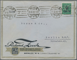Deutsches Reich - Inflation: 1923, 8 Tsd Auf 30 Pf. Ziffern Im Rechteck Mit Kopfstehender 8 Auf Brie - Lettres & Documents