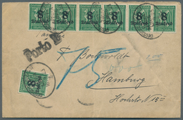 Deutsches Reich - Inflation: 1923, 8 Tausend Auf 30 Pfg., 25 Stück Mit Schiffspoststempel "DSP OST-A - Lettres & Documents