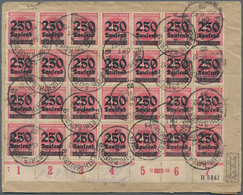 Deutsches Reich - Inflation: 1923, 250 Tausend Auf 500 M., 32 Stück Vorder- Und Rückseitig Auf Eil-R - Briefe U. Dokumente