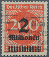 Deutsches Reich - Inflation: 1923. 2 Millionen Auf 200 Mark Plattendruck, Zinnober, Gestempelt. FA W - Briefe U. Dokumente