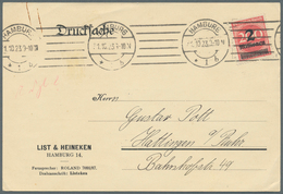 Deutsches Reich - Inflation: 1923, 2 Mio. Auf 200 M. Mit Liegendem Wasserzeichen Als Portogerechte E - Briefe U. Dokumente